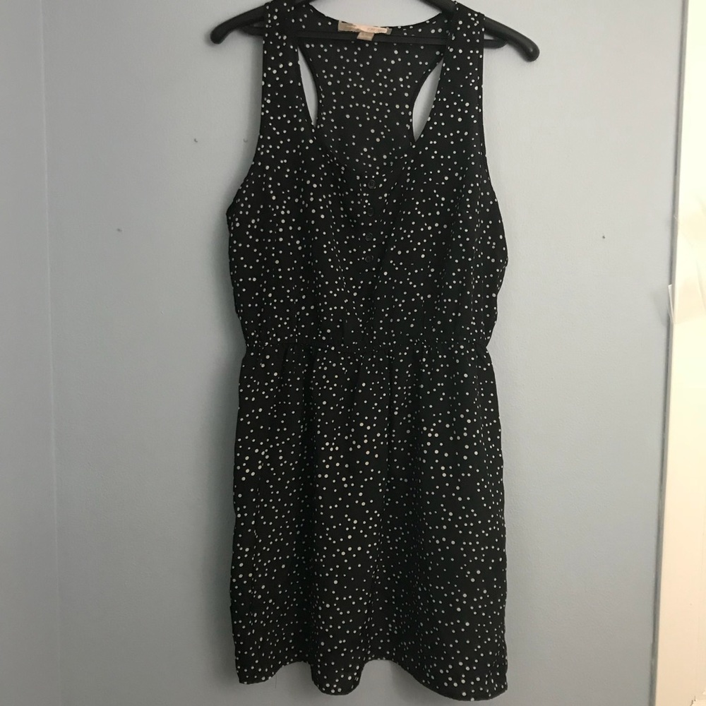 Black polka dot sundress - forever 21 size L